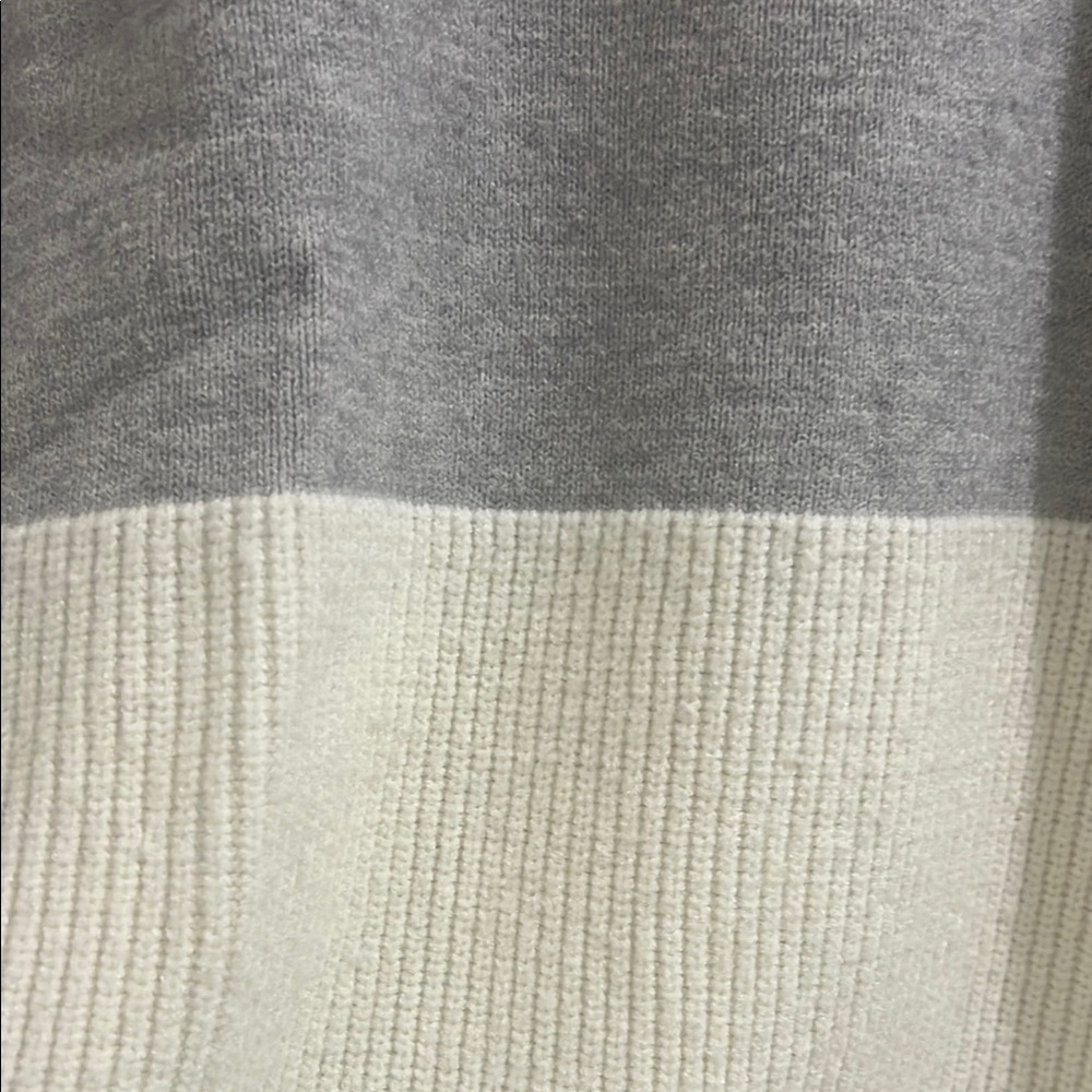 Poof! Gray and White Turtleneck Sweater - Picture 3 of 3